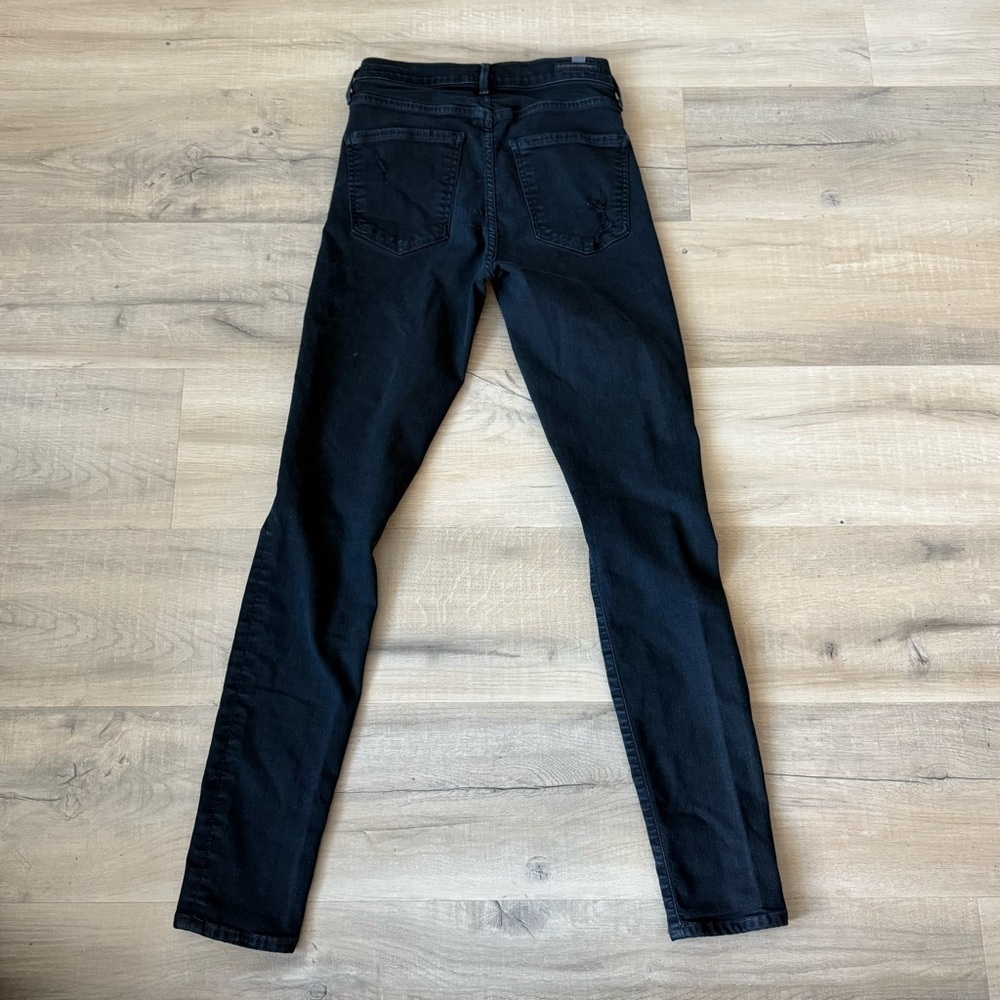 Citizens of Humanity black distressed high rise Rocket skinny jeans - 26 W 30 L - Picture 7 of 7